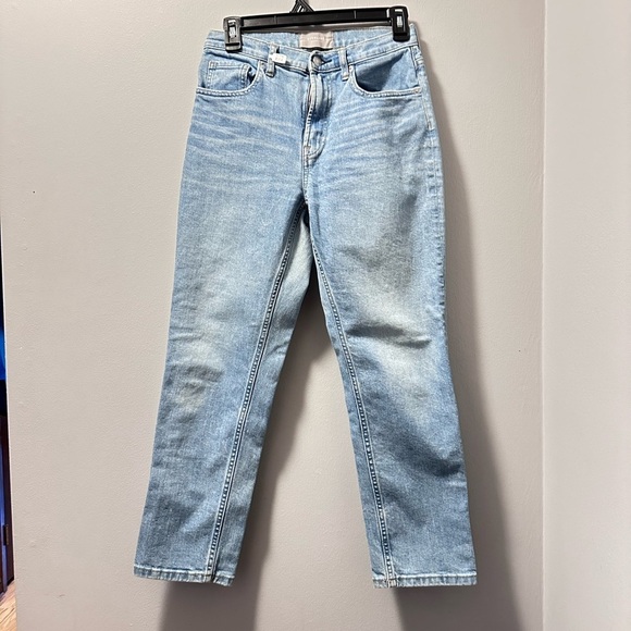 Everlane cheeky jean 26 crop Light Blue denim - Picture 2 of 8